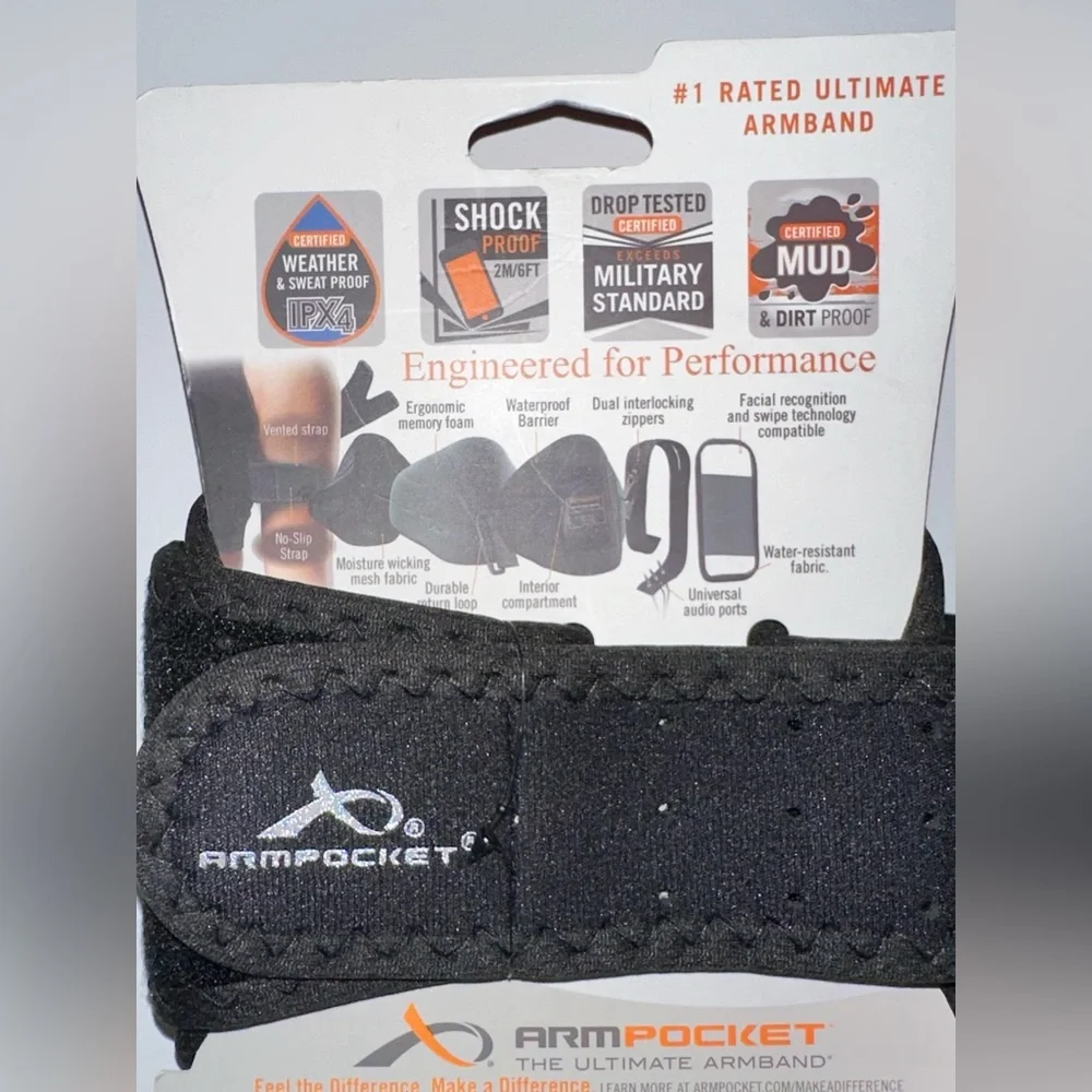 Armpocket X The Ultimate Arm Band Cellphone Holder for Workouts NEW